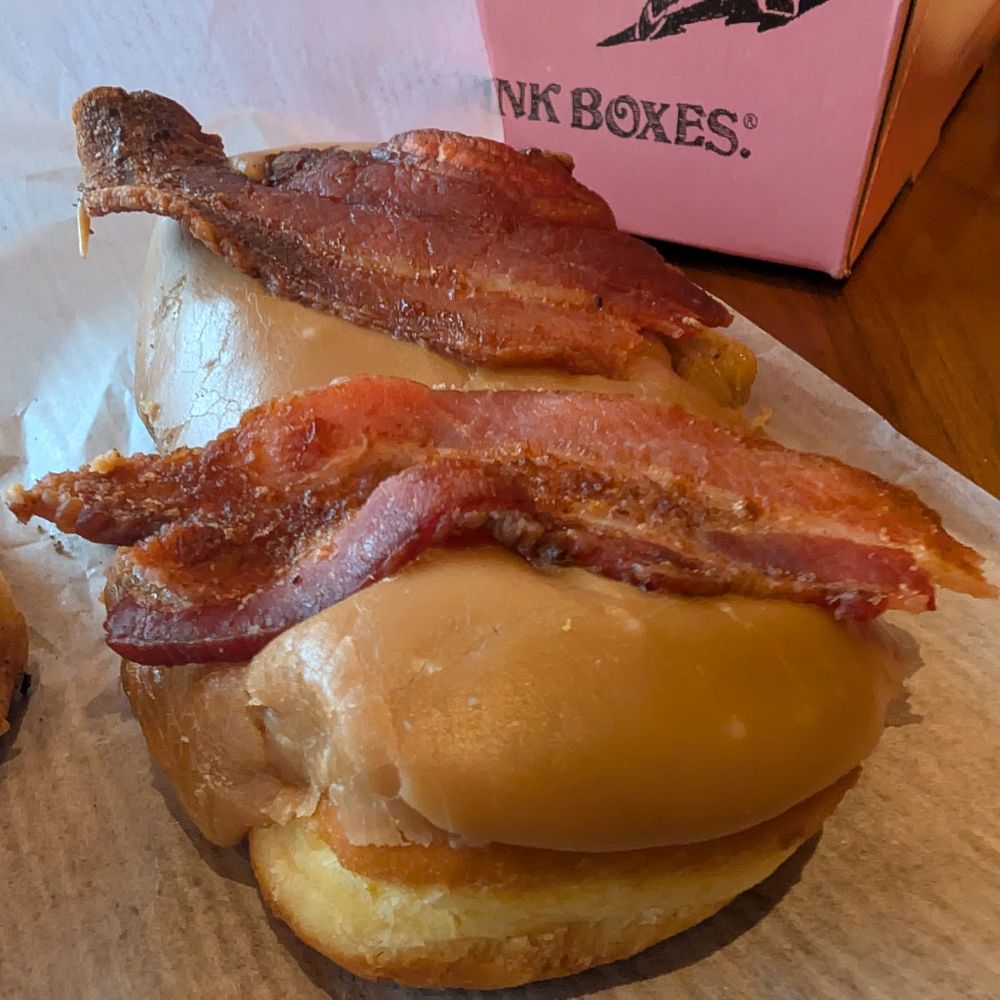 Voodoo Doughnut - Bacon Maple Bar - Donuts Near Me - Seattle, Washington Voodoo Doughnut - Bacon Maple Bar - Donuts Near Me - Seattle, Washington