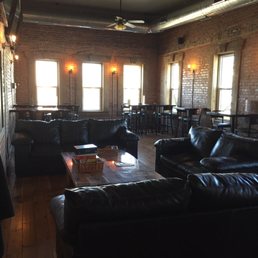 The upstairs dining/lounge area