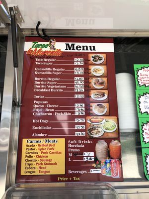 Menu photo 6 Tacos La Morenita San Jose, CA