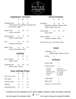 Menu photo 2 THINK Coffee Conway, AR Menu photo 2 THINK Coffee Conway, AR