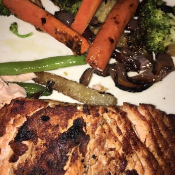 Neil Michael's Steakhouse - Salmon with roasted veggies - Steakhouses Near Me - Hazlet, New Jersey Neil Michael's Steakhouse - Salmon with roasted veggies - Steakhouses Near Me - Hazlet, New Jersey