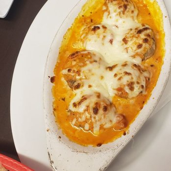 Aroma Italian Restaurant - Stuffed mushrooms with crabmeat. - Italian Near Me - Diamondhead, Mississippi