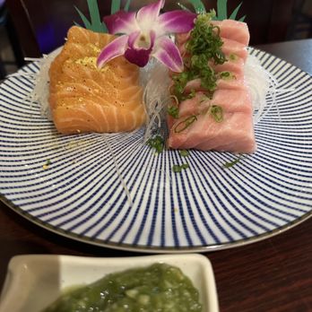 Shu Sushi Grill & Ramen - Salmon and Toro Sashimi with fresh wasabi - Sushi Bars Near Me - Chandler, Arizona Shu Sushi Grill & Ramen - Salmon and Toro Sashimi with fresh wasabi - Sushi Bars Near Me - Chandler, Arizona