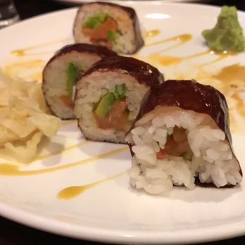 Yume - salmon cilantro roll - Japanese Near Me - Lodi, California Yume - salmon cilantro roll - Japanese Near Me - Lodi, California