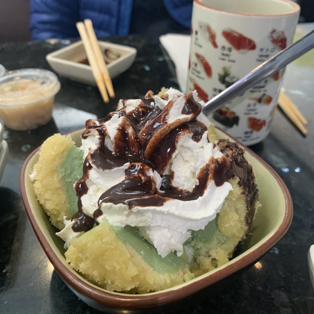 Sushi Zone - Tempura ice cream- option: vanilla and green tea $4.75 - Conveyor Belt Sushi Near Me - Bothell, Washington
