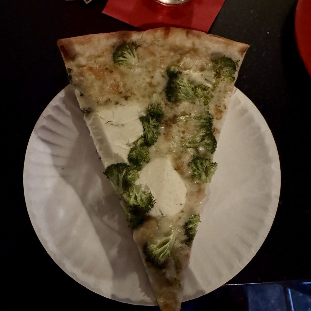 Home Slice Pizza - Broccoli and ricotta slice - Pizza Near Me - Austin, Texas Home Slice Pizza - Broccoli and ricotta slice - Pizza Near Me - Austin, Texas