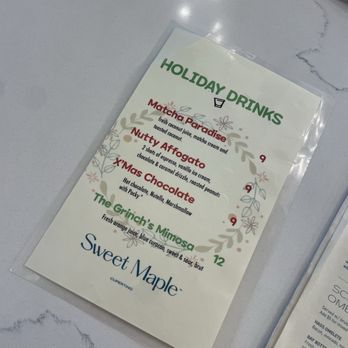 Sweet Maple - Holiday drinks - Breakfast & Brunch Near Me - Cupertino, California