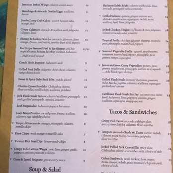 Kaya - Menu! - Caribbean Near Me - Pittsburgh, Pennsylvania