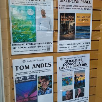 Books - Local author readings/signings and poetry recitals at the store, on specific afternoons and early evenings. - Bookstores Near Me - Alameda, California