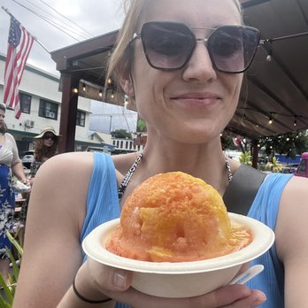 Kula Shave Ice - Guava and mango shave ice with lilikoi drizzle - Shaved Ice Near Me - Hilo, Hawaii Kula Shave Ice - Guava and mango shave ice with lilikoi drizzle - Shaved Ice Near Me - Hilo, Hawaii