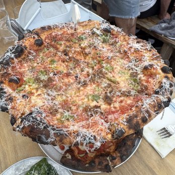 Bungalow by Middle Brow - sausage and olive pizza - Beer Bar Near Me - Chicago, Illinois