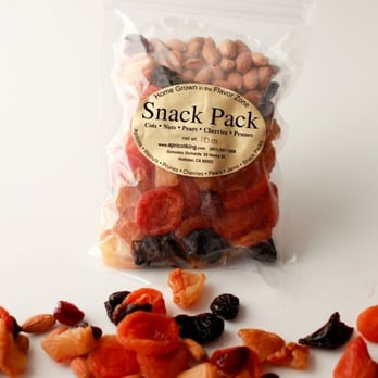 Apricot King Orchards - Snack pack- great combo of apricots, almonds, prunes, and cherries - Farmers Market Near Me - Hollister, California Apricot King Orchards - Snack pack- great combo of apricots, almonds, prunes, and cherries - Farmers Market Near Me - Hollister, California