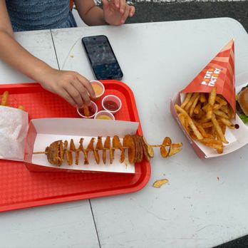 Potato factory - Potato tornado, Cone fries, and burger - Fast Food Near Me - Vienna, Virginia Potato factory - Potato tornado, Cone fries, and burger - Fast Food Near Me - Vienna, Virginia