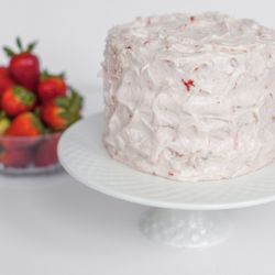 Heavenly Cakes by Tanya - Vegan Strawberry and Cream Cake