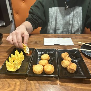 Kintaro - crab puffs, fried scallop, fried animal - Japanese Near Me - Tucson, Arizona
