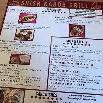Shish Kabob Grill - Menu - Mediterranean Near Me - Denver, Colorado Shish Kabob Grill - Menu - Mediterranean Near Me - Denver, Colorado
