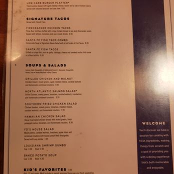 FD's Grillhouse - Menu - American Near Me - Springfield, Missouri