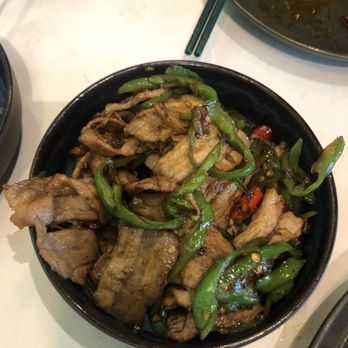 Peter Chang - Hunan Twice Cooked Pork Belly - Dim Sum Near Me - Herndon, Virginia