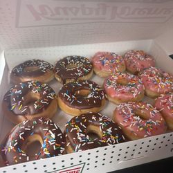 Chocolate sprinkle and strawberry sprinkle