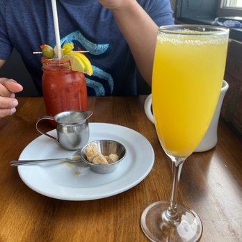 Pickled Fish Restaurant - Orange Juice Mimosa and Hot Monkey Bloody Mary. - New American Near Me - Long Beach, Washington Pickled Fish Restaurant - Orange Juice Mimosa and Hot Monkey Bloody Mary. - New American Near Me - Long Beach, Washington