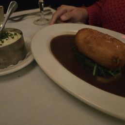 Chicken cordon bleu with mash potatoes