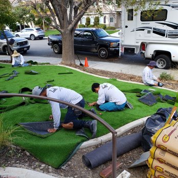 Biltright Turf - Working hard at giving us a great look. - Landscaping Near Me