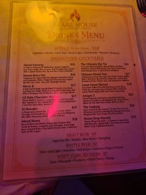 Menu photo 2 Flare House West Palm beach, FL