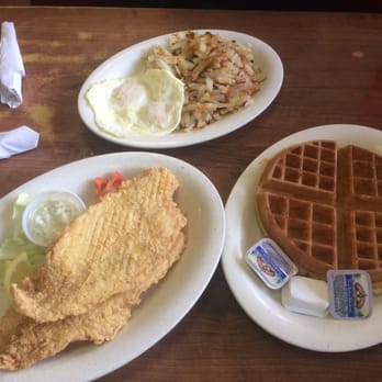 Frank's Grill - Fish and waffles were such a great value for less than $10 (eggs and hash browns were separate). - Diners Near Me - Houston, Texas Frank's Grill - Fish and waffles were such a great value for less than $10 (eggs and hash browns were separate). - Diners Near Me - Houston, Texas