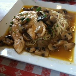 Chicken Marsala ... with oily sauce?