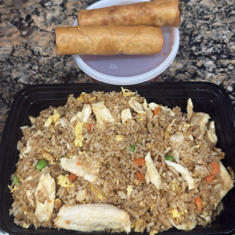 Ruby Garden - 11. Fortune Fried Rice and (2) pork egg rolls - Vietnamese Near Me - Georgetown, Texas Ruby Garden - 11. Fortune Fried Rice and (2) pork egg rolls - Vietnamese Near Me - Georgetown, Texas