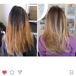 Left is before, right is my first time ever getting my hair done by Jenny Left is before, right is my first time ever getting my hair done by Jenny