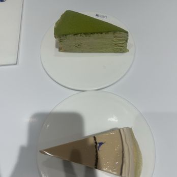 Lady M Cake Boutique - Lavender Matcha Mille Crêpes - Slice - Desserts Near Me - Los Angeles, California