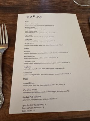 Menu photo 2 Corto Jersey City, NJ