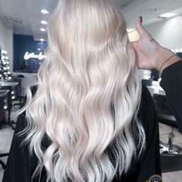 After extensions and lightening service!