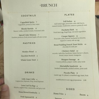 L'Oca d'Oro - Brunch menu - Italian Near Me - Austin, Texas