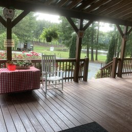 Rocking chairs on the porch Rocking chairs on the porch