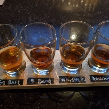 Eureka! - Whiskey flight... i chose: eagle rare, 9 banded, whistle pig and Coolidge e.h. Taylor - American Near Me - Austin, Texas Eureka! - Whiskey flight... i chose: eagle rare, 9 banded, whistle pig and Coolidge e.h. Taylor - American Near Me - Austin, Texas