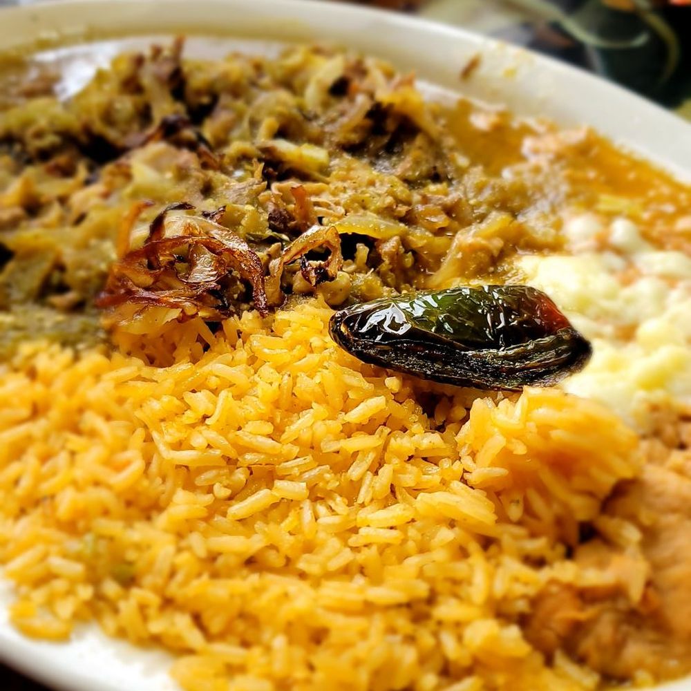 Chile Verde plate Chile Verde plate