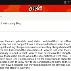 Ralph's Barber & Hairstyling Shop - Evidently "Greg B" aka new owner of Ralph's Barber shop giving herself 5 stars rating.