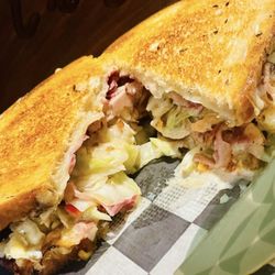 Siciliano Subs - Navel Pastrami with Creamy Slaw on Rye