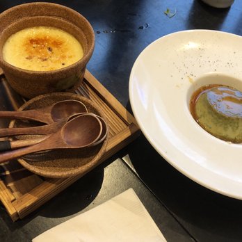 Sakana - Creme Brûlée and House Made Matcha Flan - Sushi Bars Near Me - Cambridge, Massachusetts Sakana - Creme Brûlée and House Made Matcha Flan - Sushi Bars Near Me - Cambridge, Massachusetts