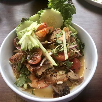 Sun and Moon - Yum Moo and Goong Salad - Thai Near Me - San Francisco, California Sun and Moon - Yum Moo and Goong Salad - Thai Near Me - San Francisco, California