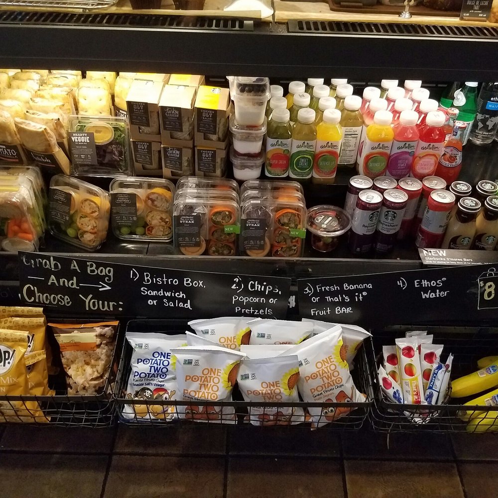 Starbucks - $8 for a sandwich -or- bistro box, chips, banana -or- That's it bar and an Ethos water. I hope they continue to offer this combo! - Coffee & Tea Near Me - Miami, Florida Starbucks - $8 for a sandwich -or- bistro box, chips, banana -or- That's it bar and an Ethos water. I hope they continue to offer this combo! - Coffee & Tea Near Me - Miami, Florida