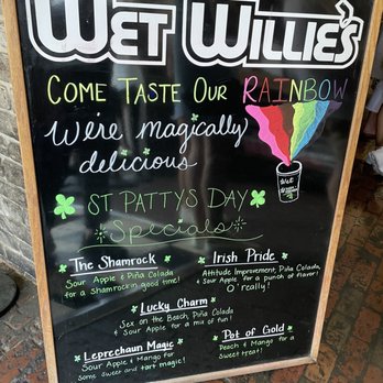 Wet Willie's - St Pattys specials - Bars Near Me - Savannah, Georgia Wet Willie's - St Pattys specials - Bars Near Me - Savannah, Georgia