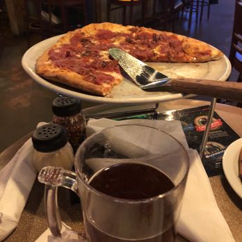 Smoky Mountain Brewery - Our medium pepperoni pizza & my beer. - Pizza Near Me - Pigeon Forge, Tennessee Smoky Mountain Brewery - Our medium pepperoni pizza & my beer. - Pizza Near Me - Pigeon Forge, Tennessee