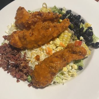 Magnolias - Buffalo Chicken Cobb Salad - Southern Near Me - Charleston, South Carolina Magnolias - Buffalo Chicken Cobb Salad - Southern Near Me - Charleston, South Carolina
