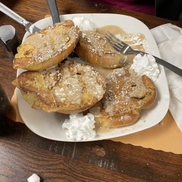 Cinnamon Roll French Toast. A sweet treat breakfast for sure. Very tasty. Cinnamon Roll French Toast. A sweet treat breakfast for sure. Very tasty.