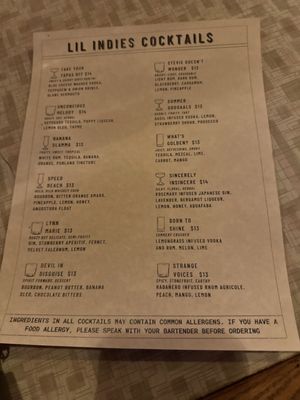 Menu photo 2 Lil Indies Orlando, FL