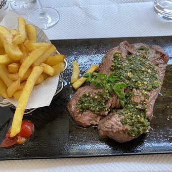 Le Bistro du Peyra - Beef to die for, and SERIOUSLY some of The Best Fries I've tasted! Delisssshhh!!! - Seafood Near Me - Vence, 06