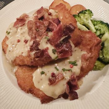 Tavern On the Hill - Special: Breaded Pork Cutlets with Dijon Cream, Potatoes, and Broccoli - American Near Me - Philadelphia, Pennsylvania Tavern On the Hill - Special: Breaded Pork Cutlets with Dijon Cream, Potatoes, and Broccoli - American Near Me - Philadelphia, Pennsylvania